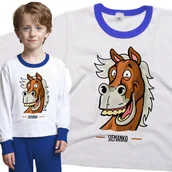 Piżamy dla dziewczynek - Piżama dziecięca Wesoły Koń Siemanko 86/92 - VoloDonum - miniaturka - grafika 1