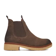 Botki damskie - Botki Rieker CEO-Z5050-25 Brązowy - miniaturka - grafika 1