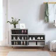 Wieszaki i stojaki - vidaXL Szafka na buty, szarość betonu, 102x36x60 cm - miniaturka - grafika 1