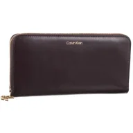 Portfele - Portfel CK Puller Large Zip Around Fudge LV04F1093G BAP (CK692-b) Calvin Klein - miniaturka - grafika 1