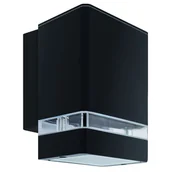 Lampy ogrodowe - Ideus Ścienna lampa ogrodowa BRUNO 04006 prostokątna IP54 czarny 04006 - miniaturka - grafika 1