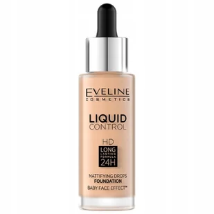 Eveline HD Liquid Control Matujący i Kryjący Podkład 010 Light Beige - Podkłady do twarzy - miniaturka - grafika 1