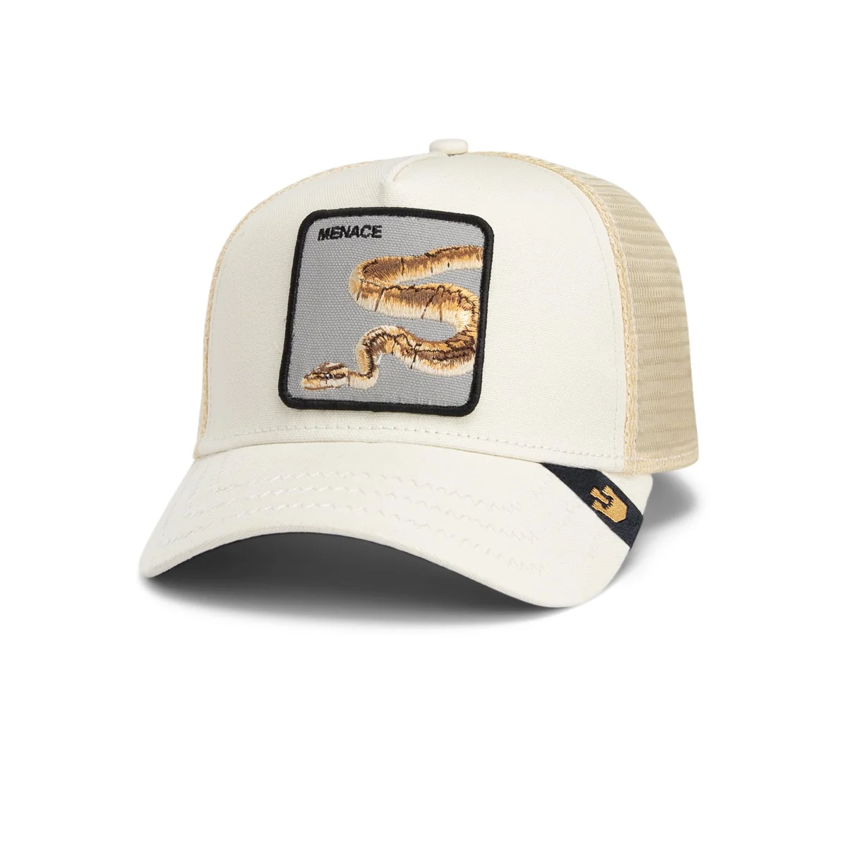 Goorin Bros. Trucker Cap Deadly Companion kremowy beżowy, rozmiar: OneSize, beżowy, Rozmiar uniwersalny