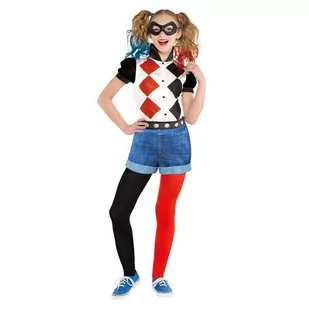 Stroje dla dzieci, strój harley quinn licencja, rozmiar 134 - Stroje karnawałowe - miniaturka - grafika 1