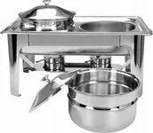 Inne urządzenia gastronomiczne - Yato Yato Podgrzewacz z dwoma kociołkami 2x4,5L YG-04125 - miniaturka - grafika 1