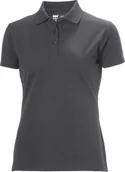 Koszulki i topy damskie - Helly Hansen Women's T-shirt HELLY HANSEN Manchester Polo, gray XS - miniaturka - grafika 1