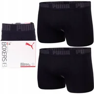 Majtki męskie - PUMA BOKSERKI MĘSKIE MAJTKI BOXER 2P CZARNE r.M - miniaturka - grafika 1