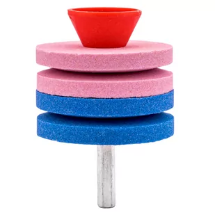 Ostrzałka do noży kosiarek podwójna na wiertarkę/wkrętarkę - Akcesoria do urządzeń ogrodniczych - miniaturka - grafika 3