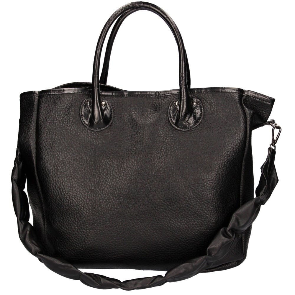 Torebka Damska Elegancka Czarna Shopperka