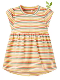 Kaftaniki dla niemowląt - Name it Koszulka "Fahra" w kolorze pomarańczowym ze wzorem - grafika 1