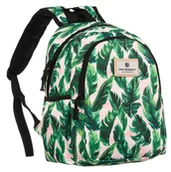 Plecaki - PETERSON klasyczny plecak damski mały miejski plecaczek z kolorowym printem - miniaturka - grafika 1