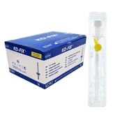 Meble i wyposażenie gabinetów medycznych - Wenflon żółty 24G 0,7mm x 19mm kaniula dożylna KD-Fix 50szt - miniaturka - grafika 1