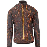 Pozostała odzież dla rowerzystów - Kurtka rowerowa KROSS Ether (rozmiar L) Czarno-pomarańczowy - miniaturka - grafika 1