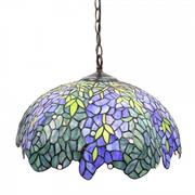 Lampy pozostałe - Clayre & Eef Lampa Sufitowa Tiffany Kolorowa B Clayre & Eef 5LL-6182 - miniaturka - grafika 1
