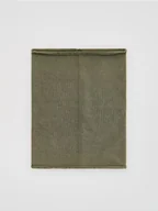 Apaszki i szaliki damskie - Reserved - Bawełniany komin - oliwkowy - miniaturka - grafika 1