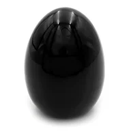 Wielkanoc - Jajko ceramiczne wielkanocne do stroika CZARNE 4 cm - miniaturka - grafika 1