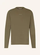 Koszulki męskie - Salomon Koszulka Z Długim Rękawem Trackline gruen - SALOMON - miniaturka - grafika 1