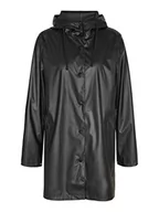 Kurtki damskie - Bestseller A/S Damski płaszcz przeciwdeszczowy NMSKY L/S A-LINE NOOS płaszcz przeciwdeszczowy, czarny, L, czarny, L - miniaturka - grafika 1
