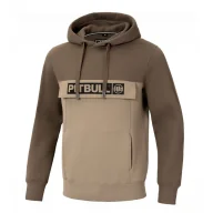 Odzież taktyczna i umundurowanie - Bluza z kapturem Pit Bull New Brushed Fleece Group Hilltop Dwukolorowa '24 - Brązowa/Piaskowa M - miniaturka - grafika 1