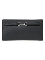 Portfele - Michael Kors Skórzany portfel w kolorze czarnym - 19 x 9 x 2 cm - miniaturka - grafika 1