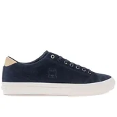 Buty sportowe męskie - Buty Tommy Hilfiger Hi Vulc Street Low Suede FM0FM04590-DW5 - granatowe - miniaturka - grafika 1