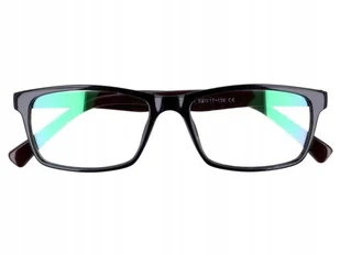 Okulary z filtrem Antyrefleksyjne zerówki Nerdy 9511A czarno-brązowe - Okulary korekcyjne, oprawki, szkła - miniaturka - grafika 1