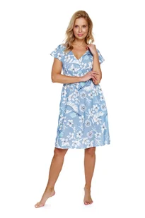 Doctor Nap Niebieska koszula nocna damska - 2XL - Bielizna nocna - miniaturka - grafika 1