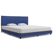 Łóżka - vidaXL Rama łóżka, niebieska, tapicerowana tkaniną, 180 x 200 cm - miniaturka - grafika 1