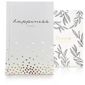 Notesy i bloczki - Dziennik Wdzięczności Produktywności Szczęścia Planer A5 Biały ANGIELSKI - miniaturka - grafika 1