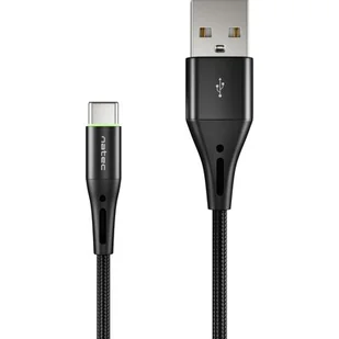 Kabel Usb-C Do Usb-A 2.0 1M Oplot Czarny Led Natec - Kable komputerowe i do monitorów - miniaturka - grafika 1