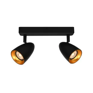 Tino lampa sufitowa (spot) 2xGU10 czarna/złota SPL-36748-2-BK-GD - Lampy sufitowe - miniaturka - grafika 1
