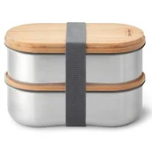 Lunch boxy - black+blum Zestaw lunchboxów BAM-BT-L016 1 L Srebrny - miniaturka - grafika 1