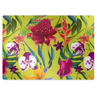 Mata na podłogę pod krzesło Malowany ogród 100x70 cm - Podnóżki, podpórki, podkładki - miniaturka - grafika 1