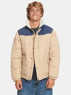 Kurtki męskie - Quiksilver Kurtka puchowa The Puffer Jckt EQYJK03981 Beżowy Regular Fit - miniaturka - grafika 1