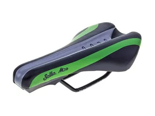 Selle Mio, Siodło rowerowe, Orco, czarno-zielony, 260x145 mm - Siodełka rowerowe i akcesoria - miniaturka - grafika 1
