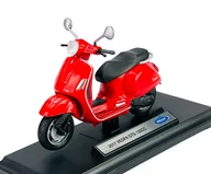 Samochody i pojazdy dla dzieci - WELLY 2017 VESPA GTS 125CC  1:18 MOTOCYKL NOWY METALOWY MODEL - miniaturka - grafika 1