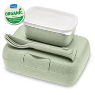 Lunch boxy - Śniadaniówka z przegródkami CANDY READY + zestaw sztućców, 3 elementy, KOZIOL - miniaturka - grafika 1