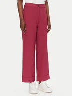 Spodnie damskie - ONLY Spodnie materiałowe Casey 15338822 Fioletowy Cropped Fit - miniaturka - grafika 1