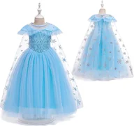 Sukienki - Strój Frozen 2 Sukienka Elsa Kraina Lodu 130 - miniaturka - grafika 1