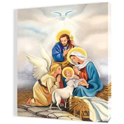 Obraz religijny na płótnie Święta Rodzina - Ikony i obrazy sakralne - miniaturka - grafika 1