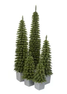 Choinki - Choinka Sztuczna Świerk Zakopiański Slim w Szarej kwadratowej donicy 160 cm - miniaturka - grafika 1