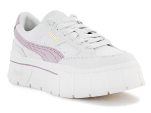 Puma Mayze Stack Premium Whisper White Lilac 384421-01 - Sneakersy damskie - miniaturka - grafika 1