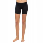 Legginsy - Krótkie spodenki termoaktywne damskie elastyczne czarny+czerwony UV50+ XS - miniaturka - grafika 1