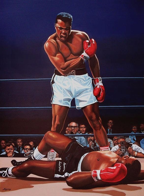 PODKŁADKA POD MYSZ Nadruk 22x18 cm Muhammad Ali Mohamed Ali Box Prezent