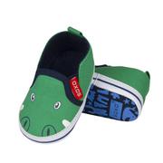 Kapcie damskie - Kapcie niemowlęce SOXO zielone krokodyle - 14-15 - miniaturka - grafika 1