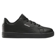 Buty dla dziewczynek - Buty dziecięce Reebok 100233903 REEBOK COURT CLEAN Czarne - miniaturka - grafika 1