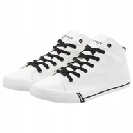 Trampki męskie - Buty męskie trampki z kontrastującymi elementami białe V1 OM-FOTH-0125 42 - miniaturka - grafika 1