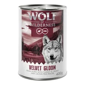 Mokra karma dla psów - Wolf of Wilderness "Red Meat", 6 x 400 g - Velvet Gloom: Wieprzowina z indykiem i pstrągiem - miniaturka - grafika 1