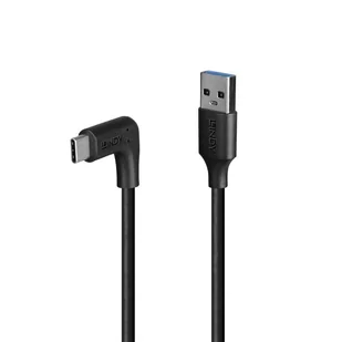 Lindy 32012 kabel USB USB 3.2 Gen 2 (3.1 Gen 2) 0,5 m USB A USB C Czarny 32012 - Kable komputerowe i do monitorów - miniaturka - grafika 1