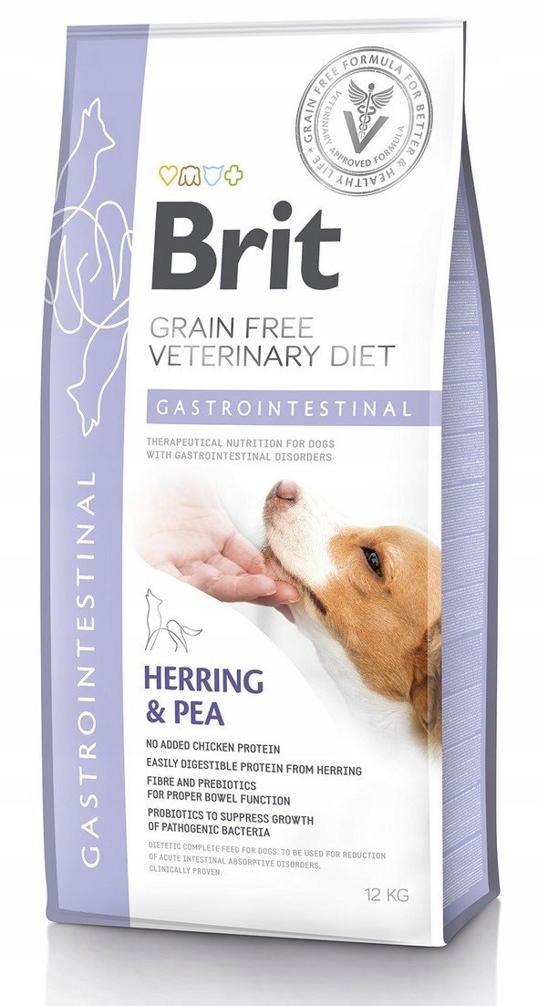 Brit VET Brit Veterinary Diet Gastrointestinal Herring&Pea Sucha Karma dla psa op 12kg